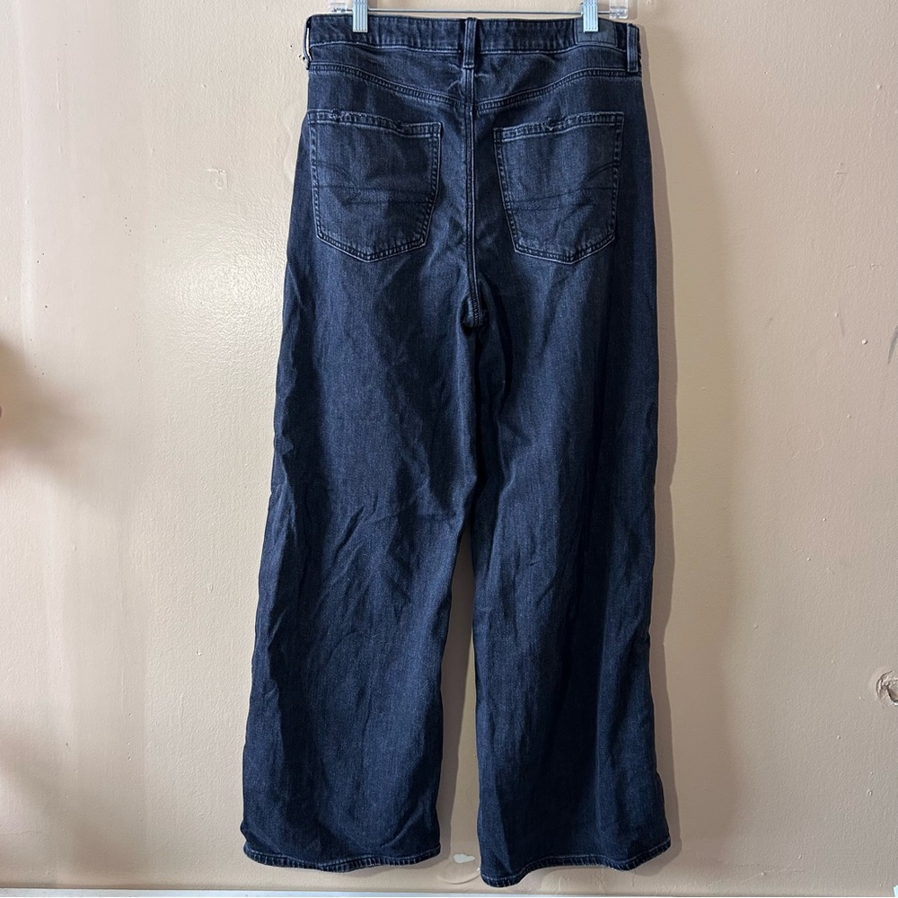 American Eagle Outfitters Dark Blue Flare Jeans - Picture 4 of 7